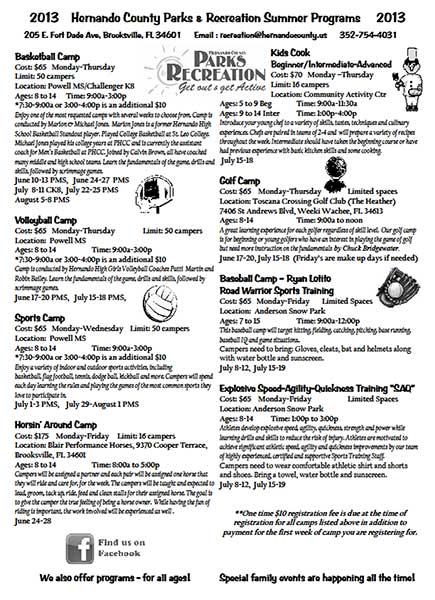 RWST Summer Camps